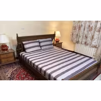 کاور کشدار تخت خواب ترک دونفره طرح راه راه