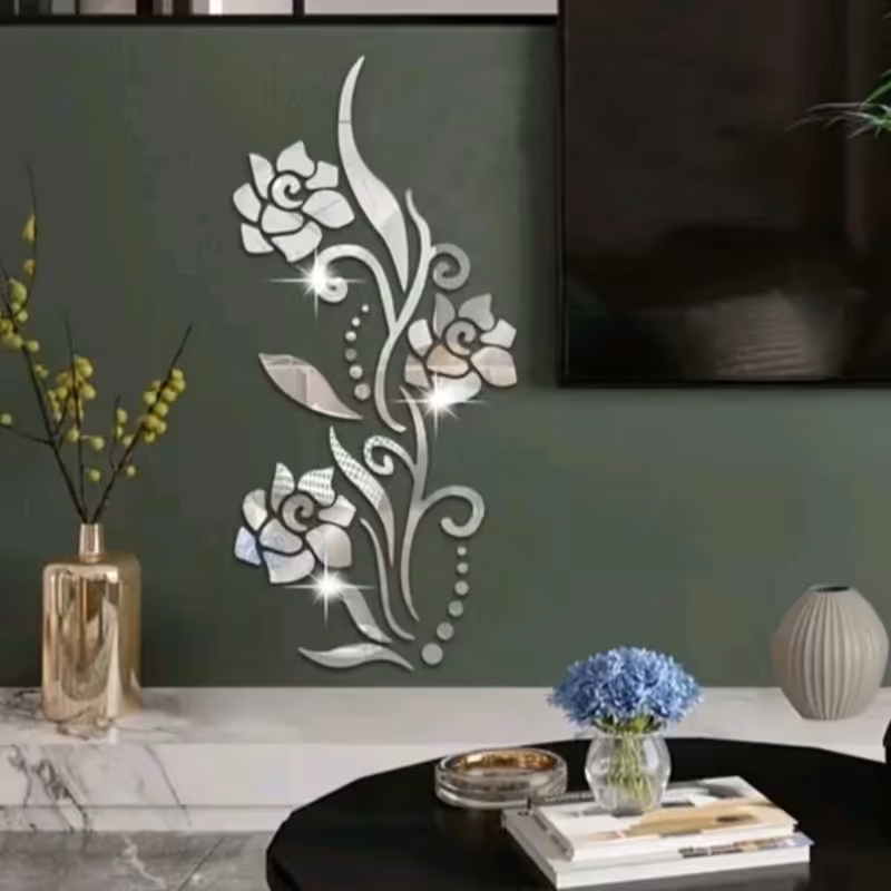 اینه دکوراتیو مدل گل سایز یک مترو بیست1ص