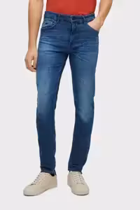 شلوار جین آبی مردانه باریک کمری معمولی نخی 50491002 421 BOSS