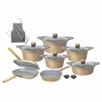 ‫سرویس قابلمه 16 پارچه طرح کره ای C برند ام جی اس MGS