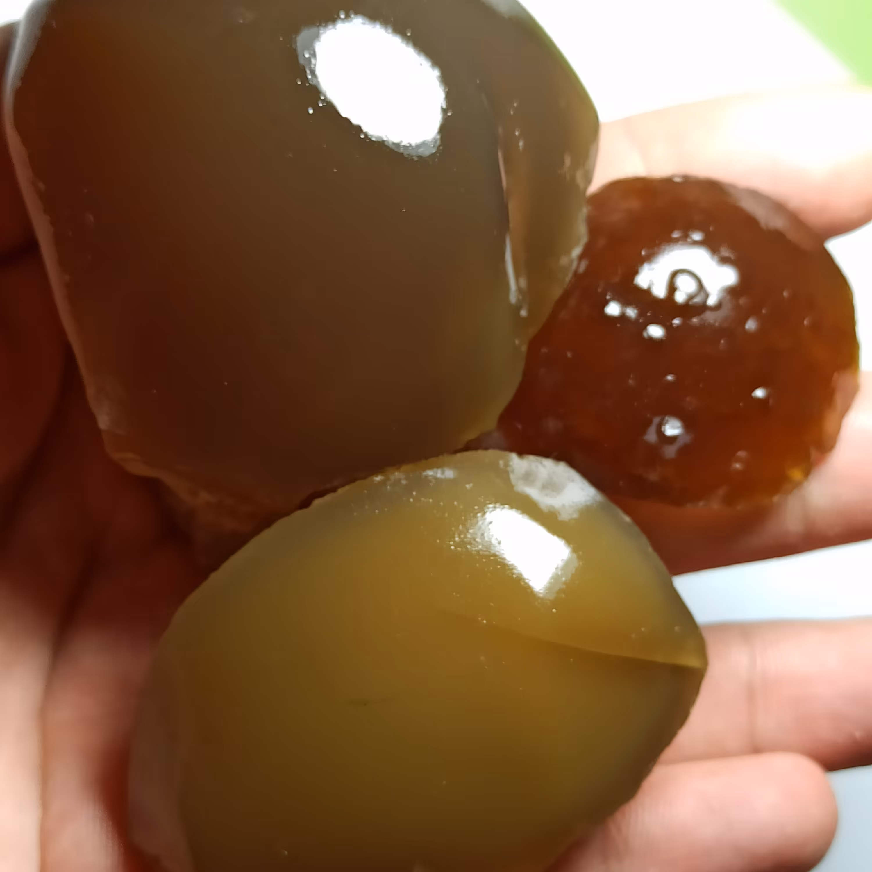 سنگ راف  عقیق گنبدی کلکسیونی   تزئینی ناب در سه رنگ