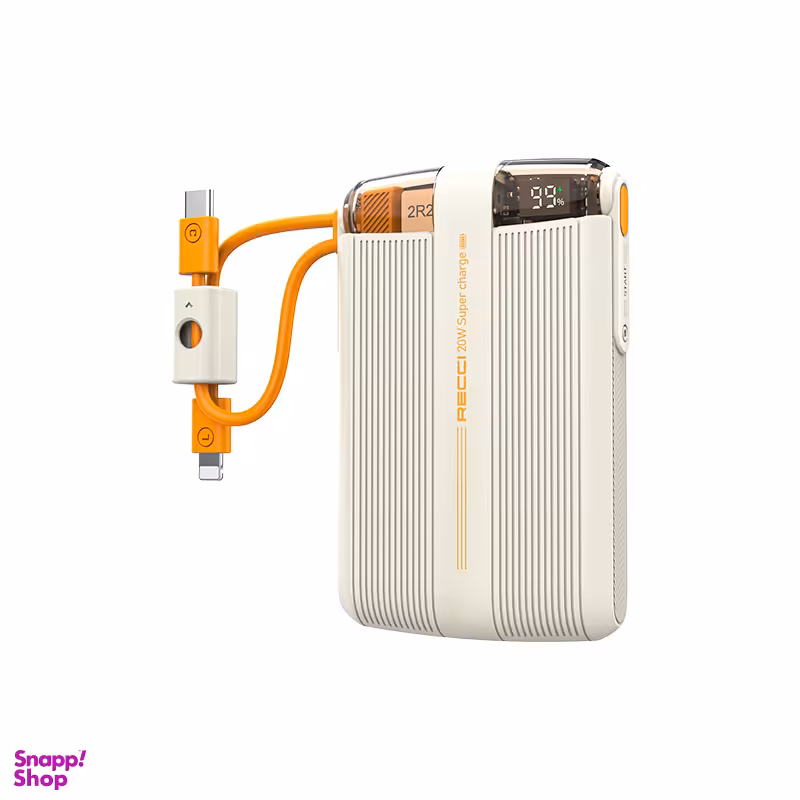 پاوربانک رسی مدل RPB-P13 20W ظرفیت 10000 میلی آمپر ساعت