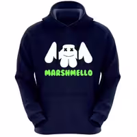 هودی مردانه و پسرانه اسپرت  توکرک کلاه دار  مدل مارشملو marshmello رنگ سرمه ای کد NoFS221