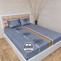 نیم ست ملحفه کشدار خوشخواب  روتختی دونفره طرح درخت فانتزی طوسی خاکستری 