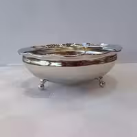 آجیل خوری سه پایه مسی کروم (آجیل خوری 3 پایه کروم اسدی زنجان )
