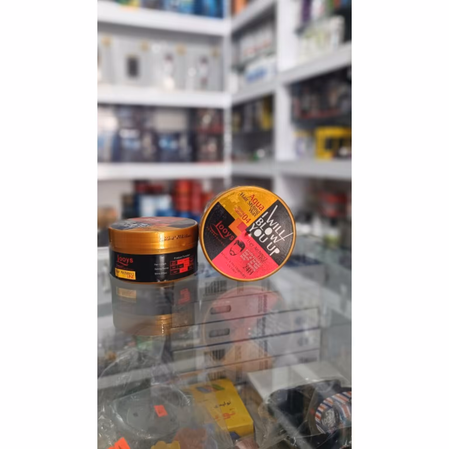 ژل واکس مو لویز  طلایی 04 حجم 200گرم چسب موی قوی ارسال برای سفارشات  12 عددی