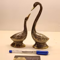 قو برنجی درنا  برنحی قو عاشق  دکوری برنجی  برنزی پاکستانی