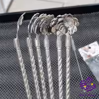 نی شربت استیل 6 عددی