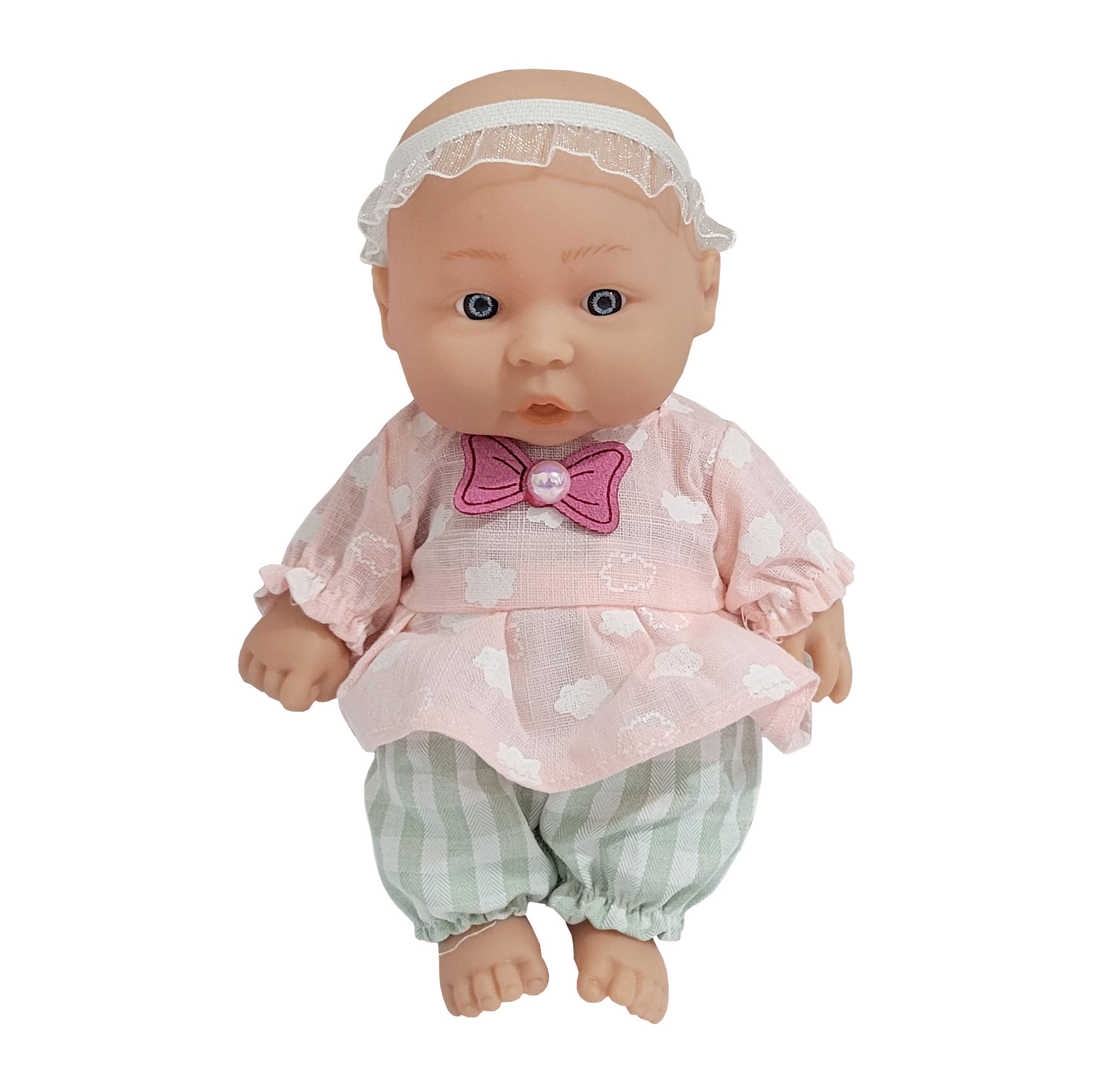 عروسک طرح نوزاد کد 00200 قد 17 سانتی متر