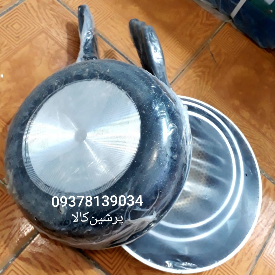 مایتابه سه تایی داخل زنبوری تابه تک دسته سه رقم