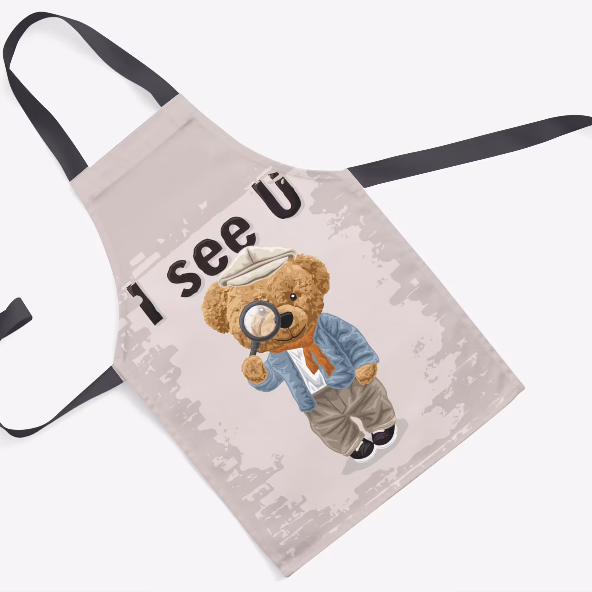 پیشبند تدی مخمل چاپ دیجیتال قابل شستشو و رنگ ثابت دارای آستر ضدآب کد 3