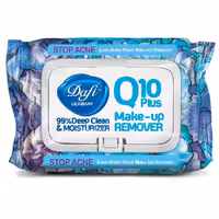 دستمال مرطوب پاک کننده آرایش دافی مدل Q10 طرح گل 1 - 50 عددی