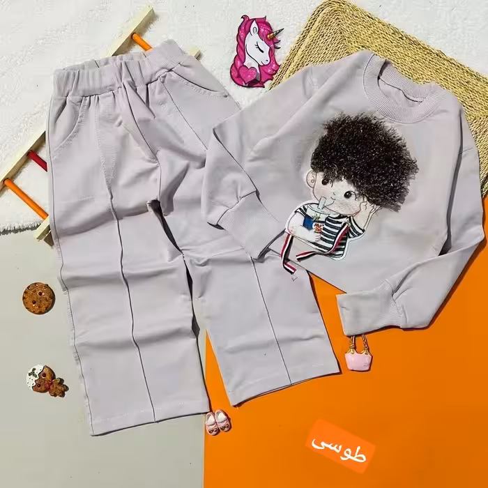 ست تیشرت شلوار بچگانه فینگر دار