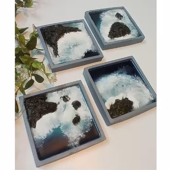 استند کوه و دریای کوچک بتنی رزینی ( دوعددی)