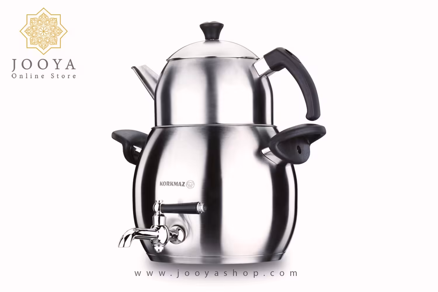 سماور رو اجاقی شیر دار 1.0   4.0 لیتر طرح 2 کرکماز