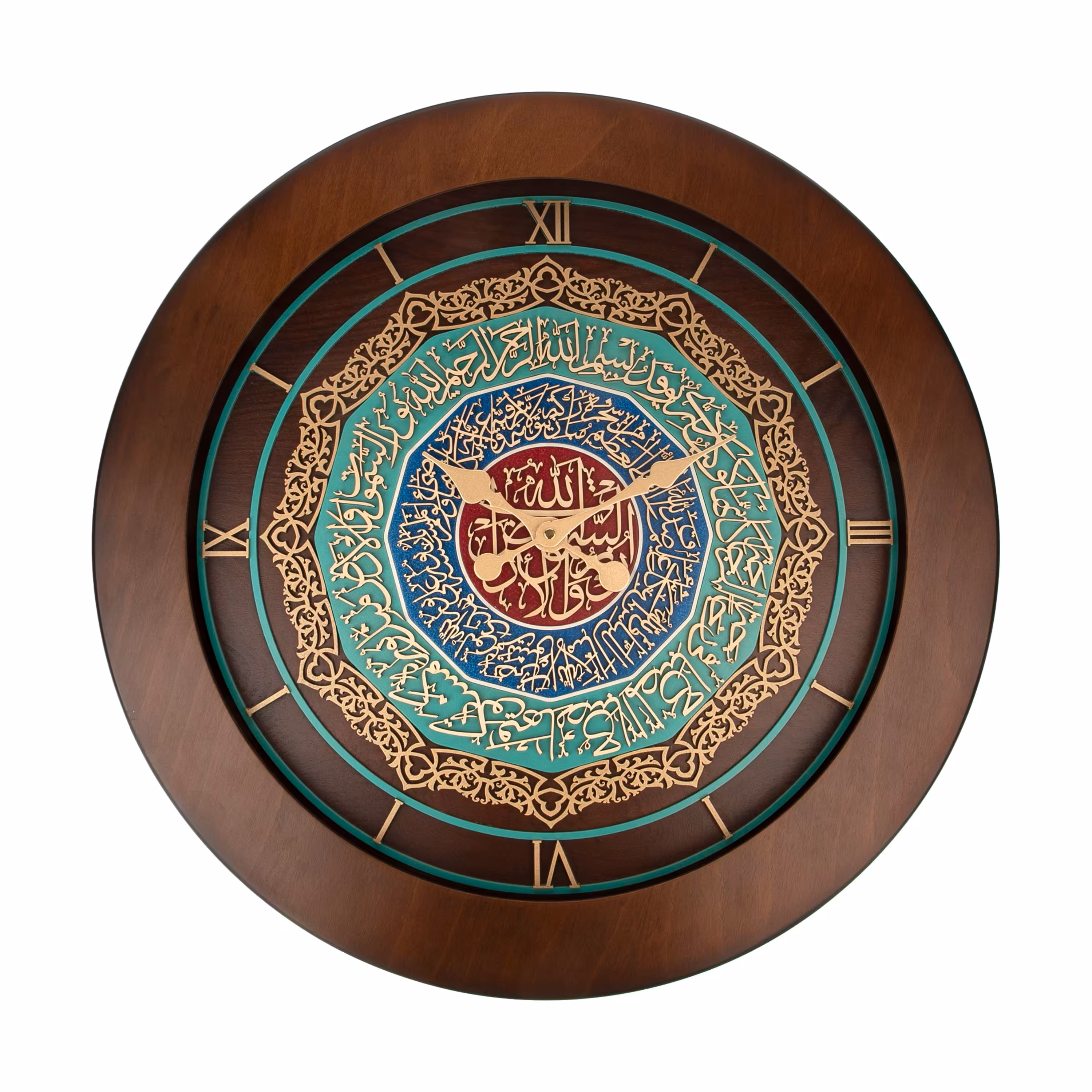 ساعت دیواری چوبی کیتا مدل رویال کد CKS 626-CG80 - (قطر 80 cm)