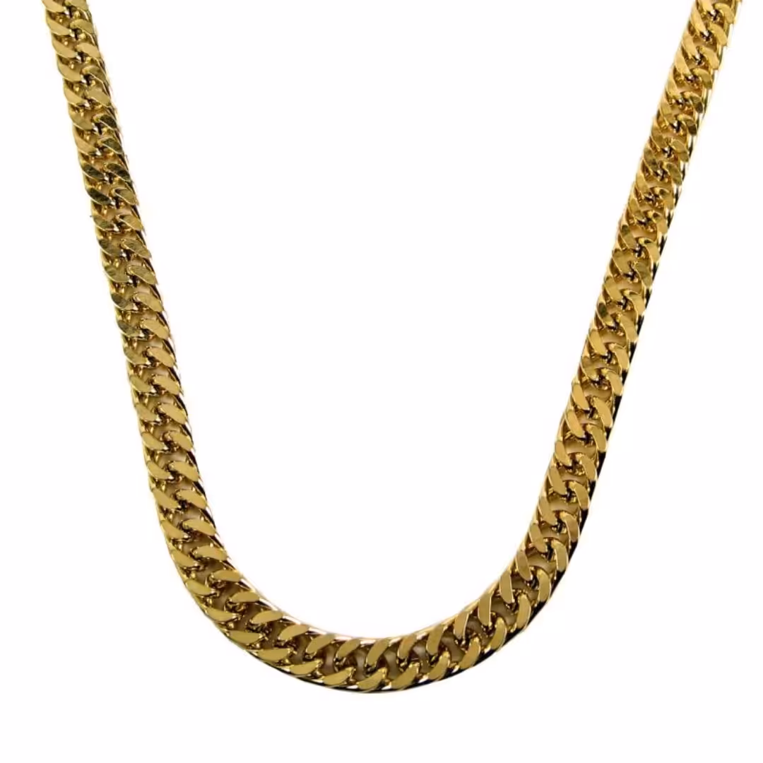  زنجیر استیل مردانه کارتیر طلایی مدل g-20