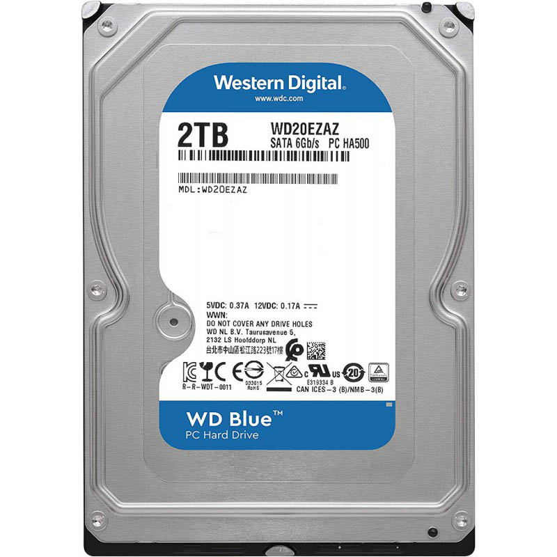 هارد اینترنال 2 ترابایت وسترن دیجیتال آبی Blue WD20EZAZ