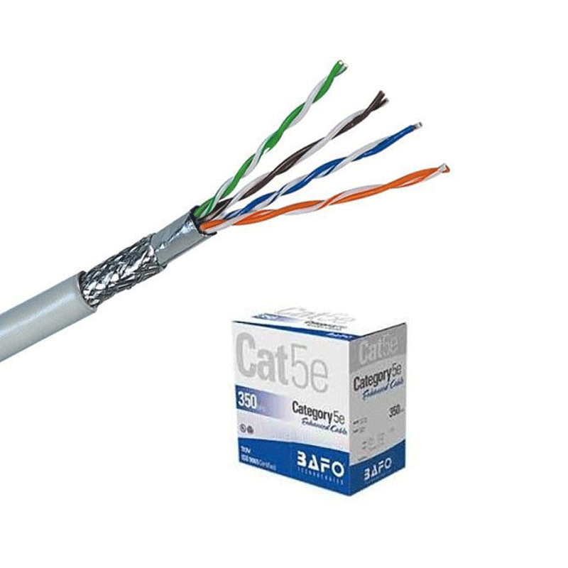 کابل شبکه Cat5 SFTP بافو به طول 305 متر