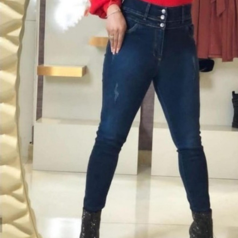 شلوار جین گنی رنگ آبی سیر جنس ترک باکیفیت عالی سایز از 40تا 46