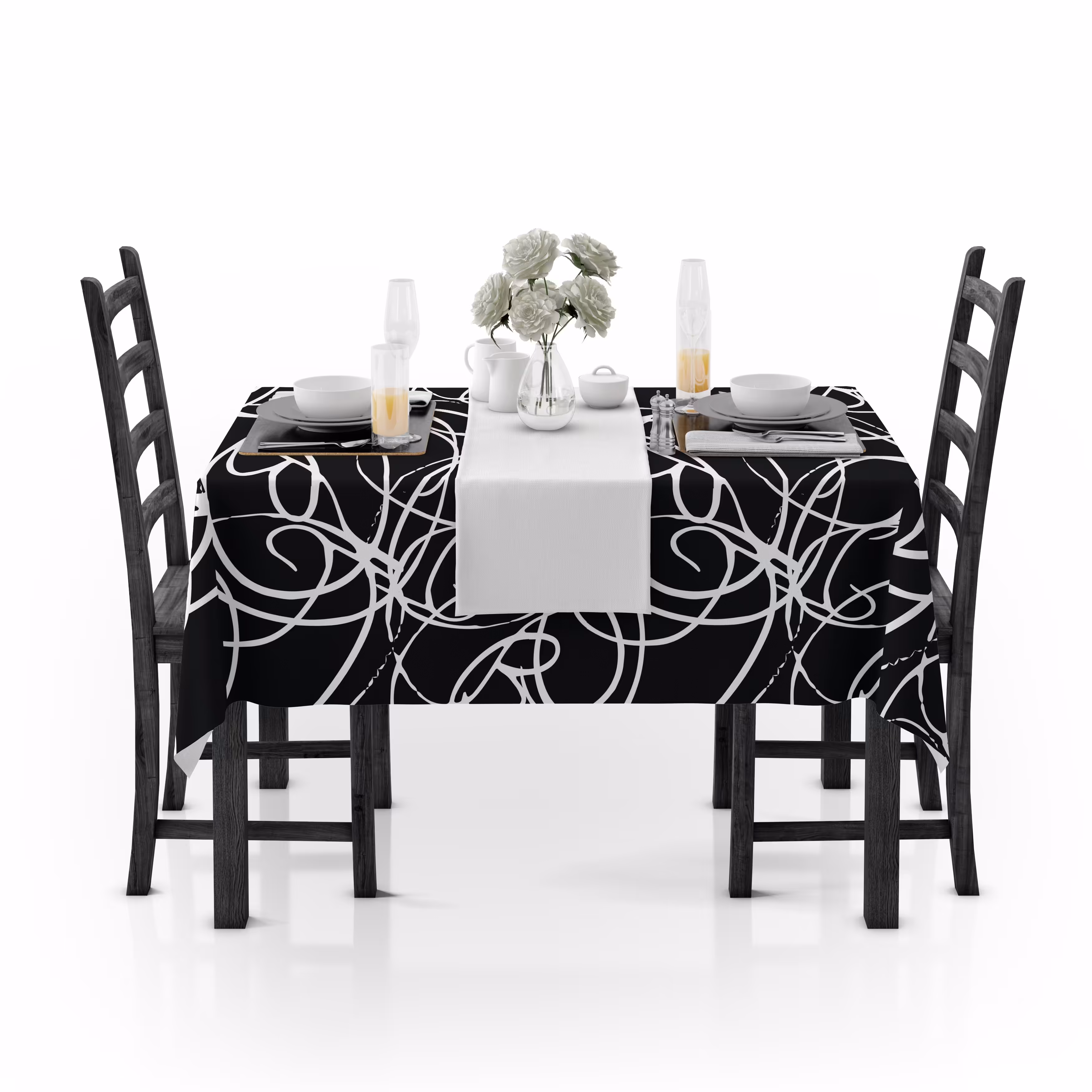 رومیزی مخمل 150 در 150 دور دوخت بدون آستر فوق العاده باکیفیت کد 12