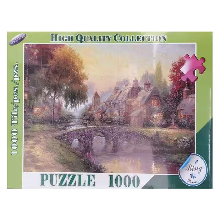خرید پازل 1000 تکه مقوایی طرح پل طبیعت مدل رینگ