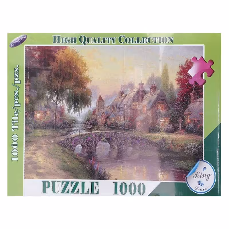 خرید پازل 1000 تکه مقوایی طرح پل طبیعت مدل رینگ