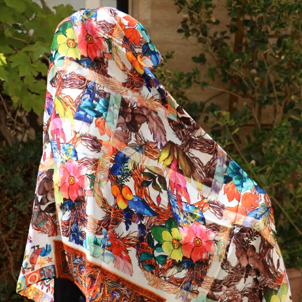 روسری حریرنخ دوردست دوزکد69