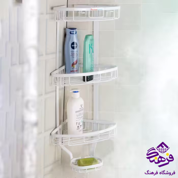 3گوش حمام درسا 3ط الومینیوم سفید پیشتاز کاوه 2302