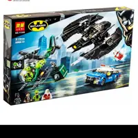 لگو سفینه بتمن و هلیکوپتر ریدلر BATMAN برند لاری LARI 11352