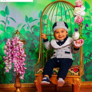 سرهمی با کلاه یقه خزدار