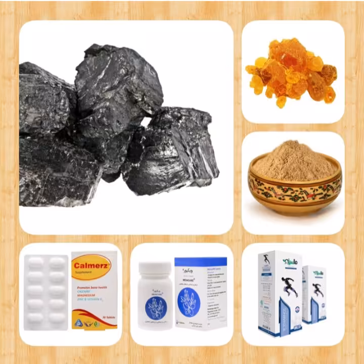 پک خوراکی معالج شکستگی (چرم گیاه و مومیایی وعرق گیاهی و جدوار)عطار بانو