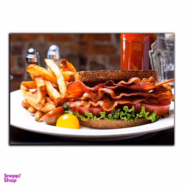 تابلو شاسی بکلیت طرح فست فود بیکن مدل SH-4931