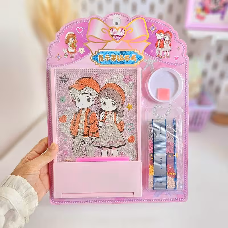 نقاشی الماسی طرح دختر