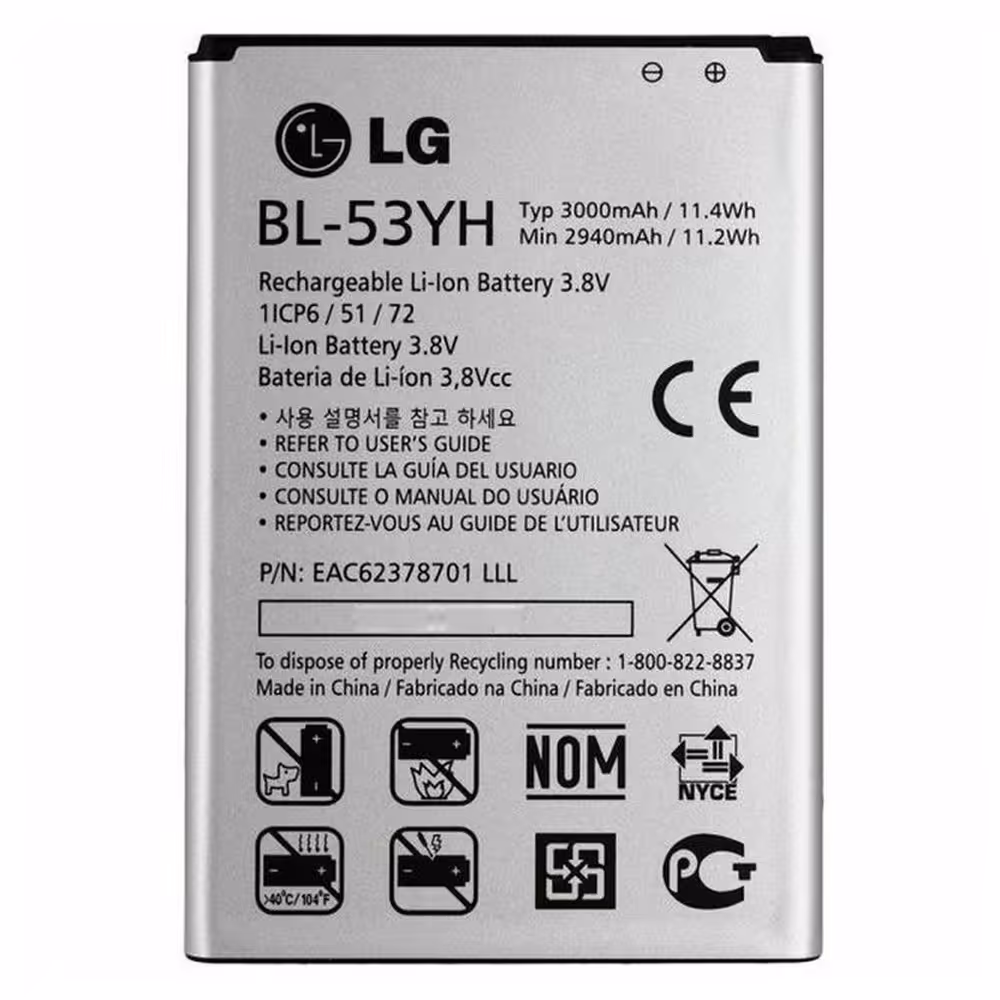 باتری اورجینال موبایل ال جی LG G3 BL-53YH