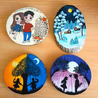 نقاشی روی چوب برای مناسبت های مختلف طبق سلیقه شما