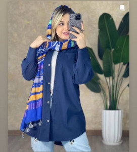 مانتو اسپرت زنانه داکرون مدل پیراهنی