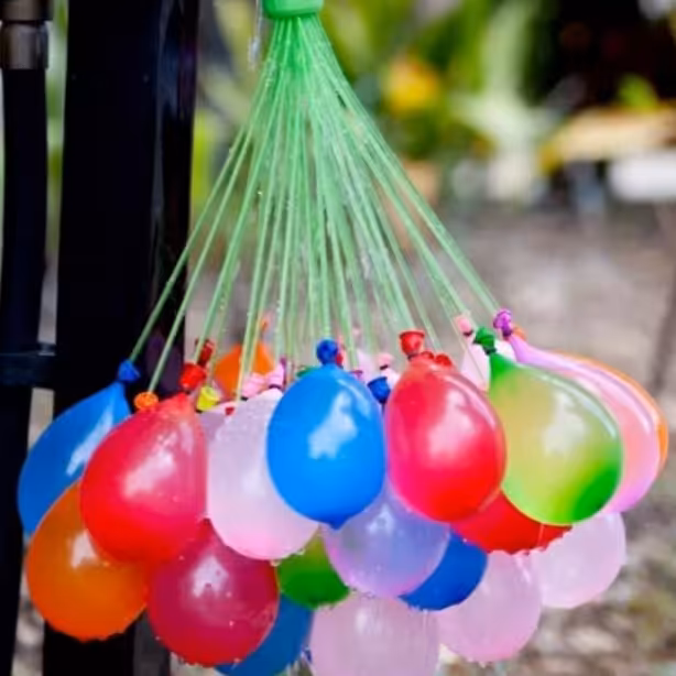 بسته 37 عددی بادکنک آبی همرا با پمپ پر کننده