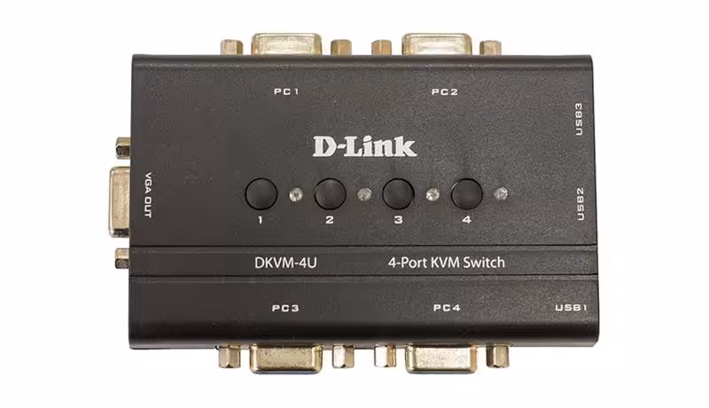 KVM سوئیچ 4 پورت دی لینک DKVM-4U
