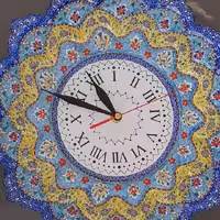 ساعت سایز 30  مینای پرداز واسلیمی با رنگ ولعاب عالی