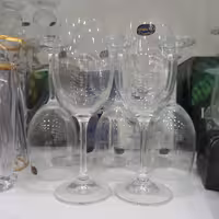 جام شیشه ای دو عددی پایه بلند