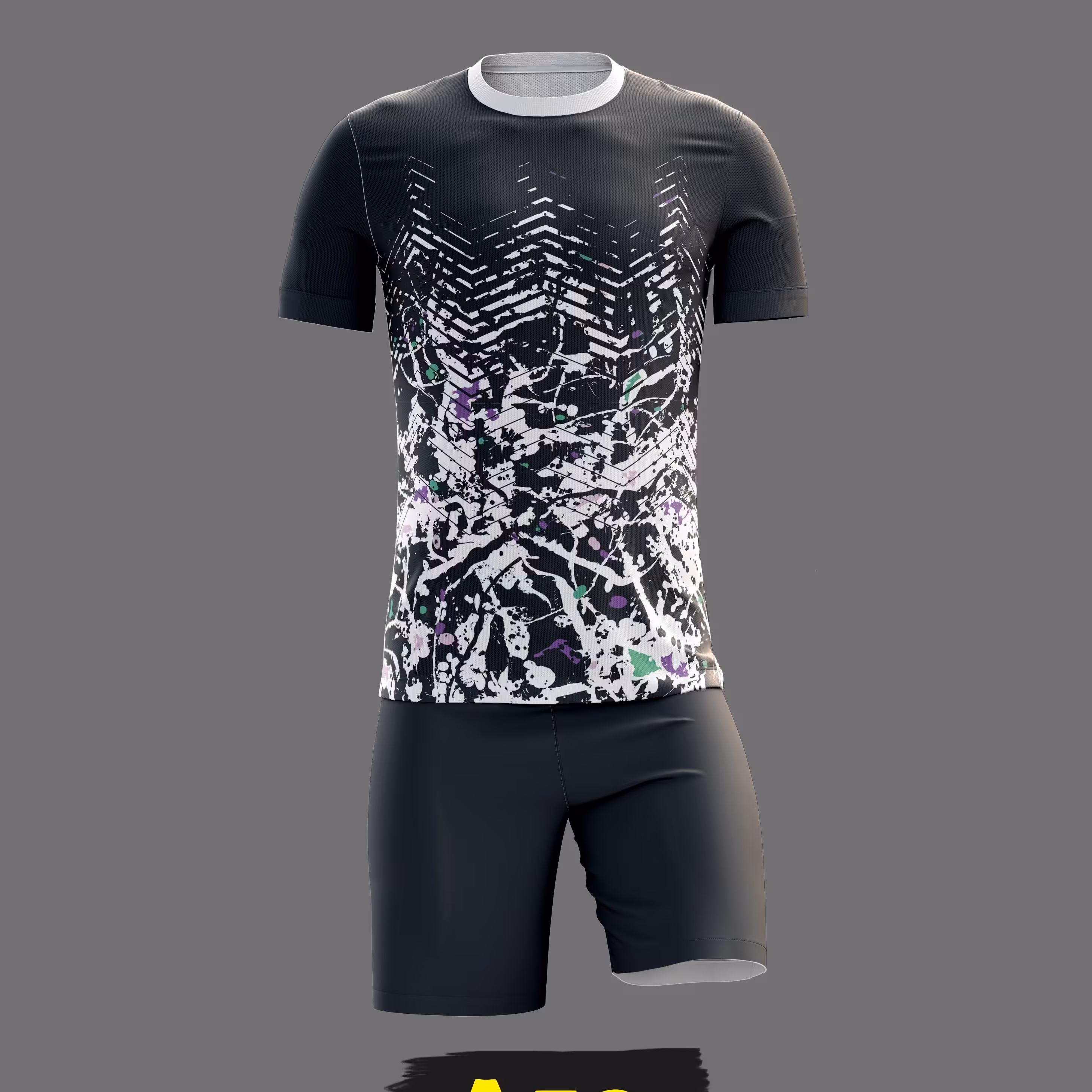 ست تیشرت و شورت ورزشی طرحدار کد A58