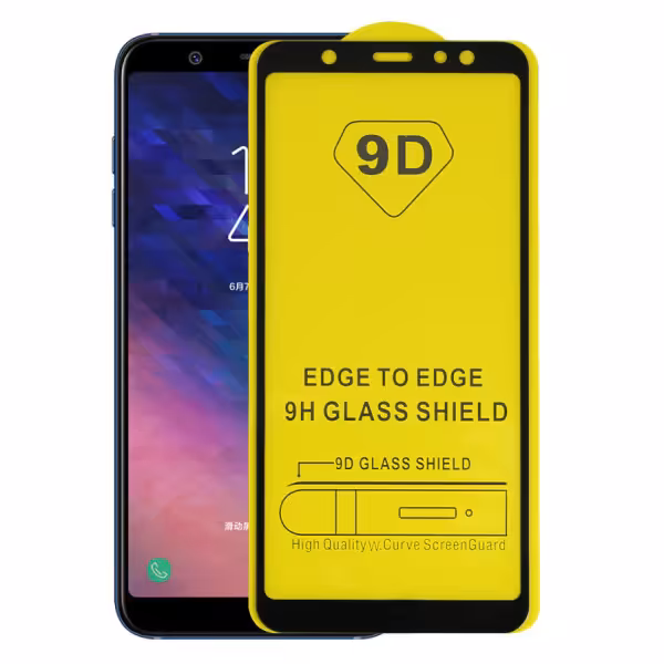 گلس 9D مناسب برای گوشی موبایل سامسونگ A6 Plus