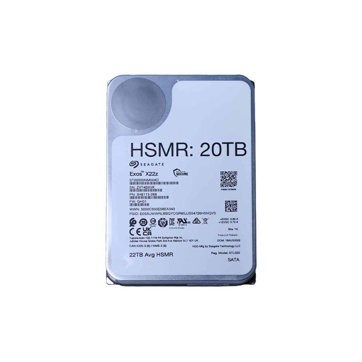 مشخصات، قیمت و خرید هارد سیگیت اگزاس 20 ترابایت Exos X22z ST22000NM004D HSMR