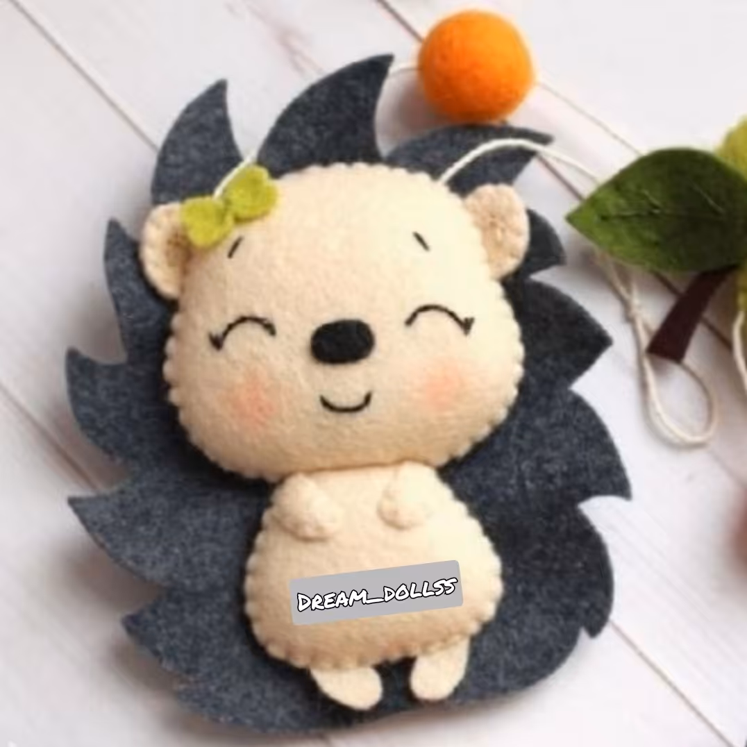 عروسک جوجه تیغی نمدی