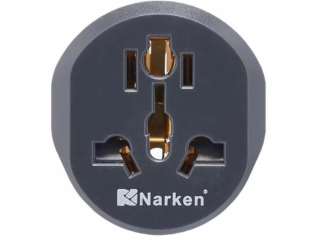 تبدیل 3 به 2 نارکن Narken NK-605K2 16A 250V 3 To 2 Adapter