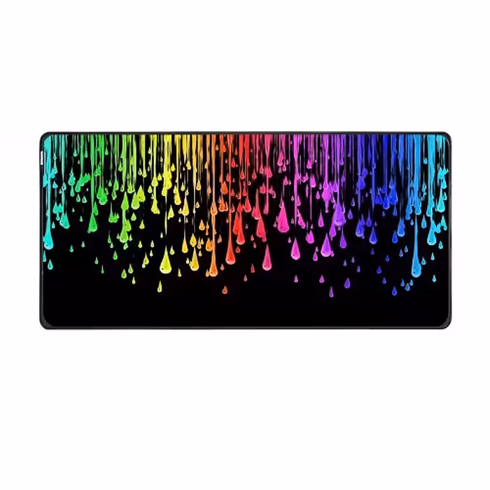 ماوس پد مخصوص بازی طرح Rainbow Drip