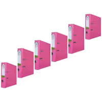 زونکنA4 سلفونی لبه فلزی تیگل دار  صورتی( بسته 6 عددی)