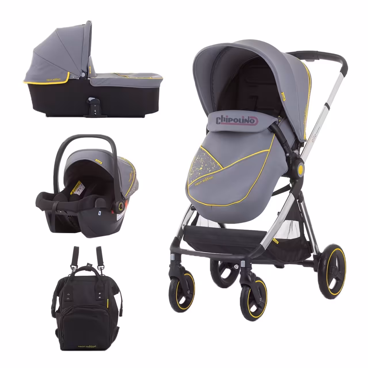 ست کالسکه و کریر چیپولینو مدل elite بسته 4 عددی