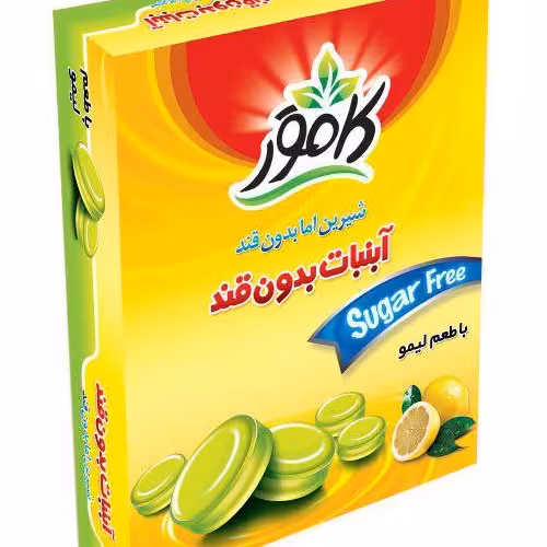 آبنبات لیمو بدون قند کامور 130گرم